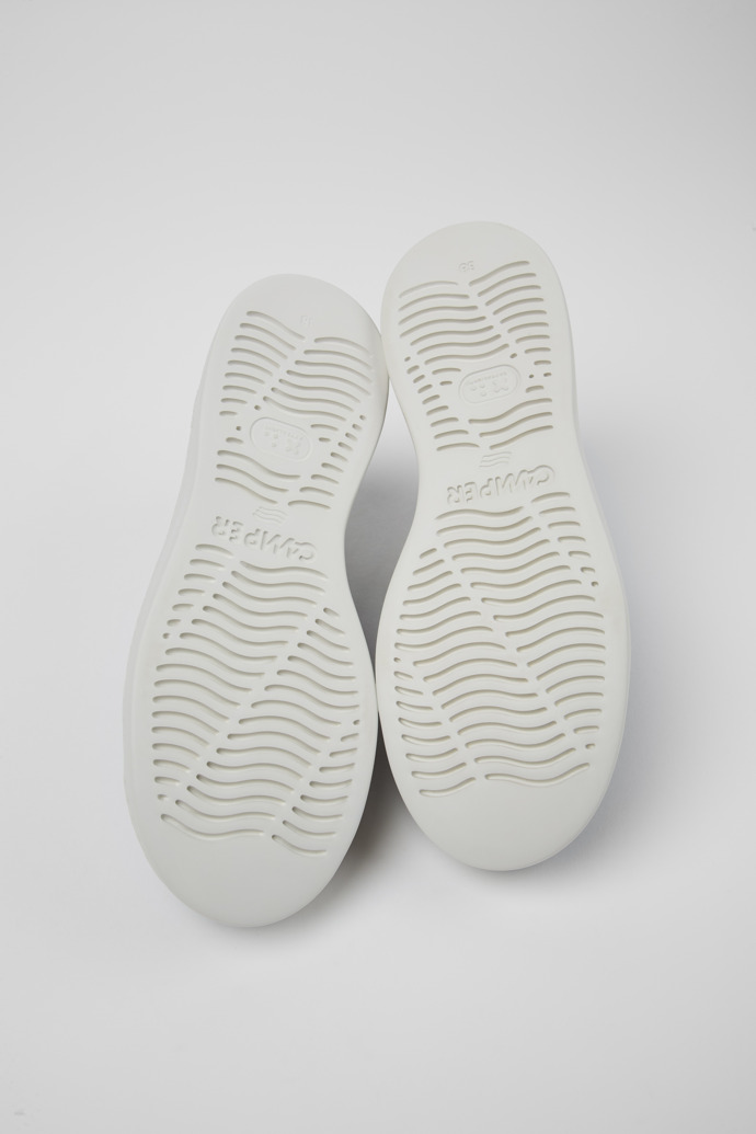 Camper Runner Up - Grüne Ledersneaker für Damen