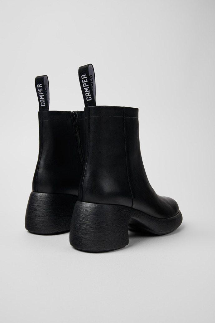 Camper Thelma II - Schwarze Lederstiefeletten für Damen.