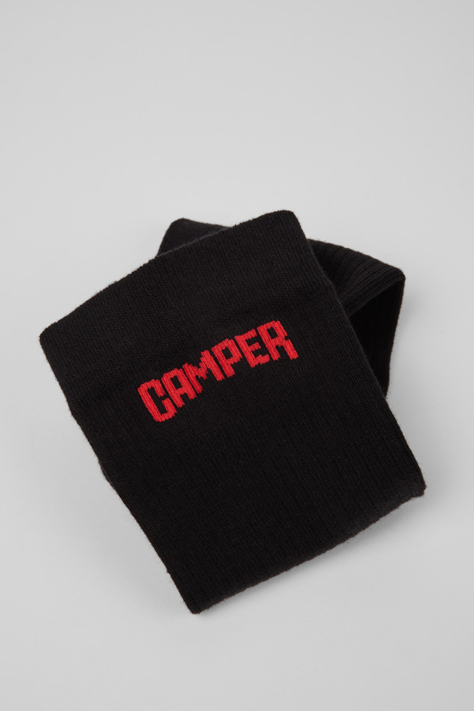 Camper Socks - Schwarze kurze Basic-Socken