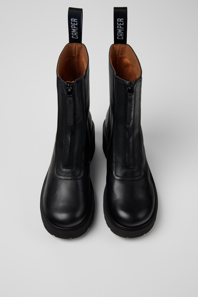 Camper Milah - Schwarze Stiefeletten aus Leder für Damen.