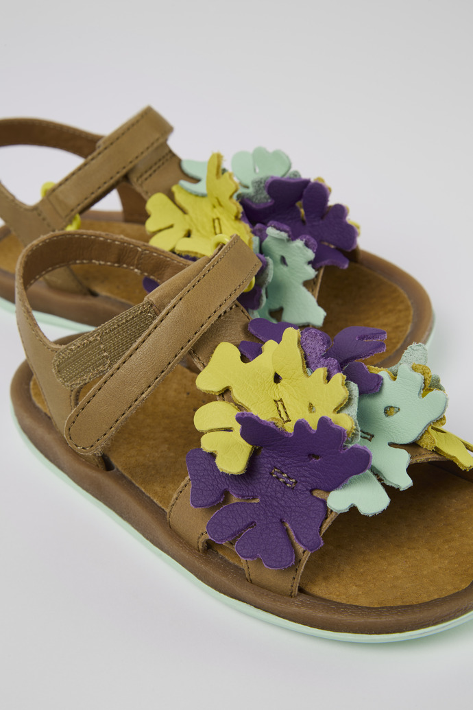 Camper Twins - Mehrfarbige Ledersandalen