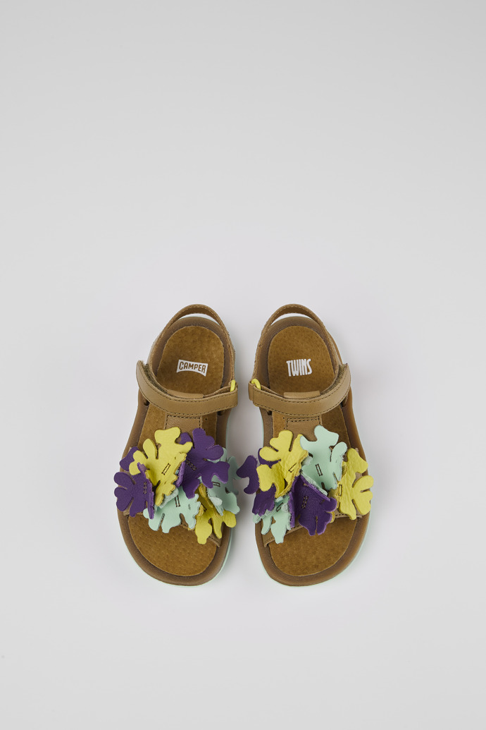 Camper Twins - Mehrfarbige Ledersandalen