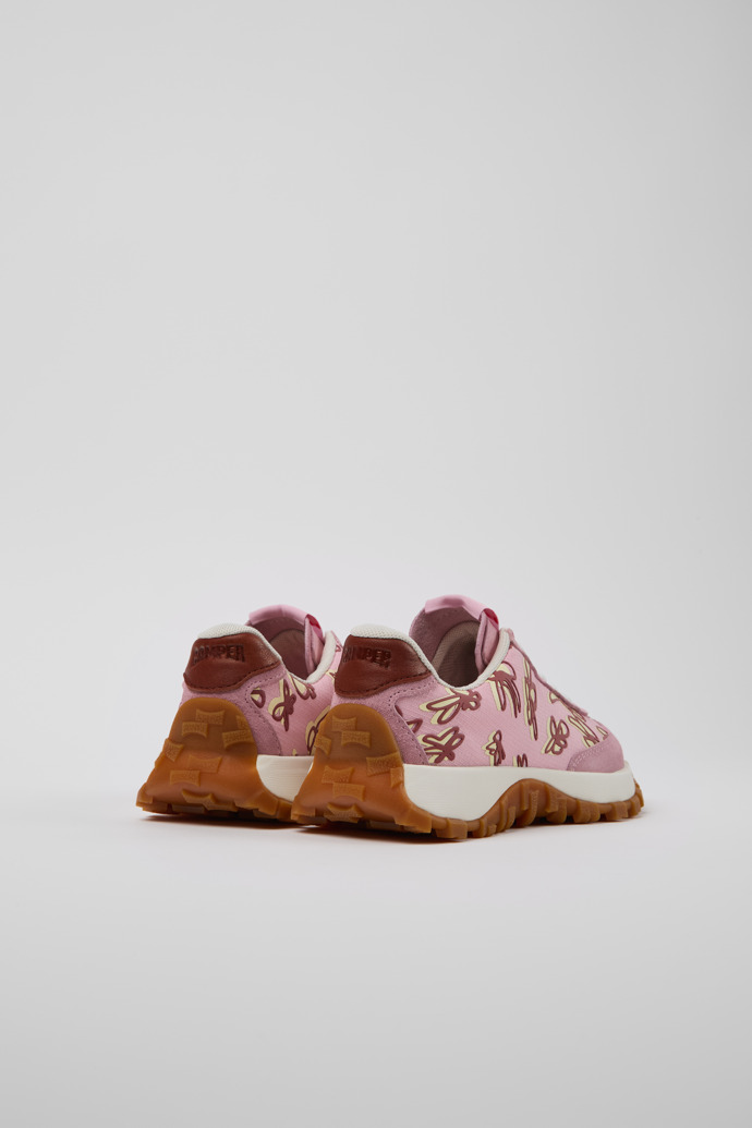 Camper Drif Trail - Mehrfarbige Kindersneaker aus Recycling-PET und Nubukleder.