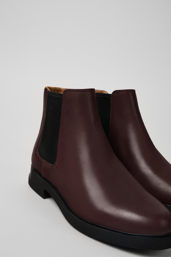 Camper Iman - Weinroter Chelseastiefel für Damen aus Leder