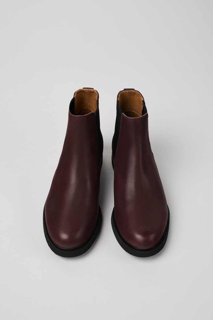 Camper Iman - Weinroter Chelseastiefel für Damen aus Leder