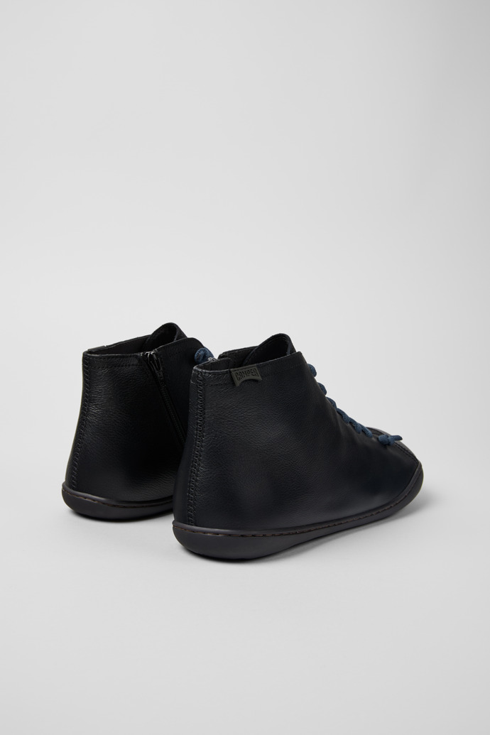 Camper Peu - Schwarze Herrenstiefelette aus chromfreiem Leder.