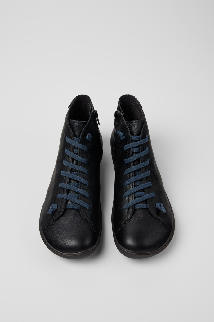 Camper Peu - Schwarze Herrenstiefelette aus chromfreiem Leder.