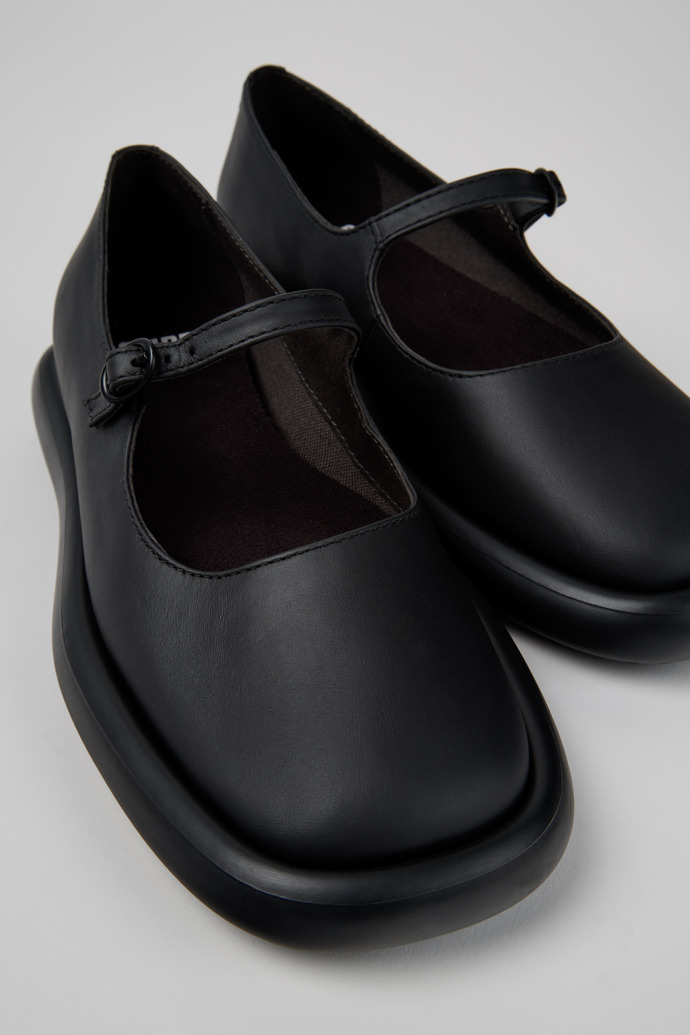 Camper Onda - Schwarzer Lederballerina für Damen.