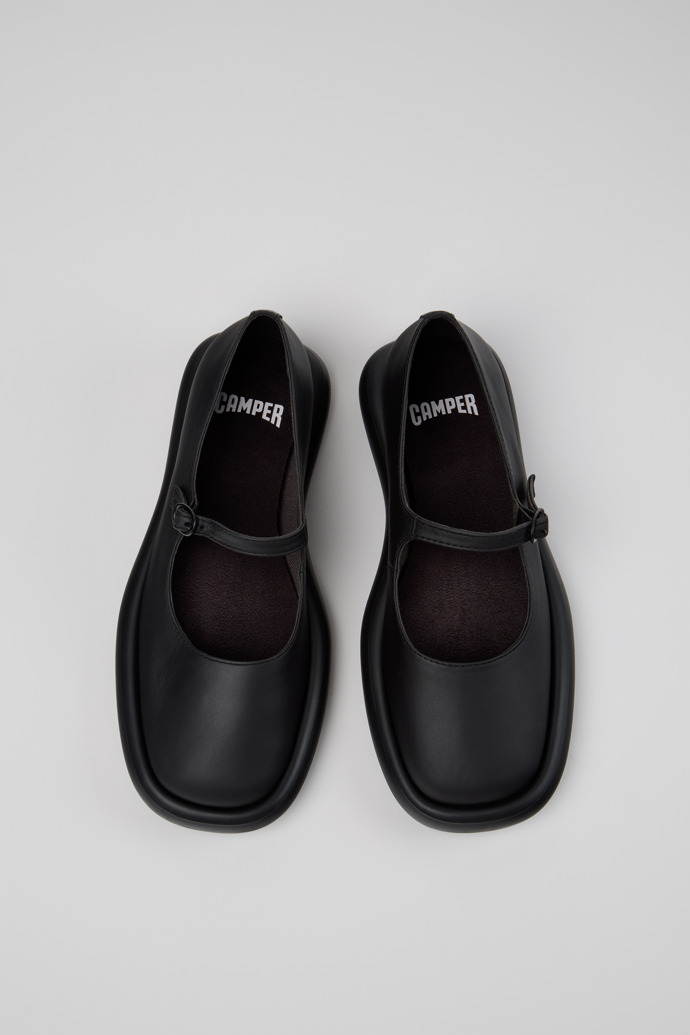 Camper Onda - Schwarzer Lederballerina für Damen.