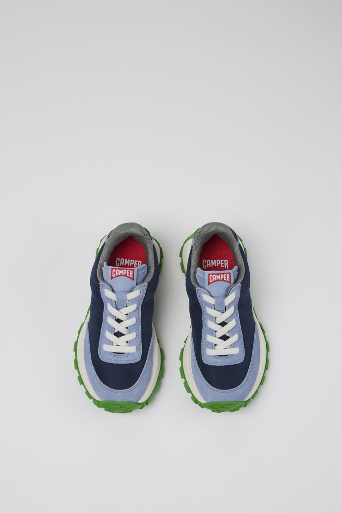 Camper Drift Trail - Blauer Sneaker aus Textil/Nubukleder