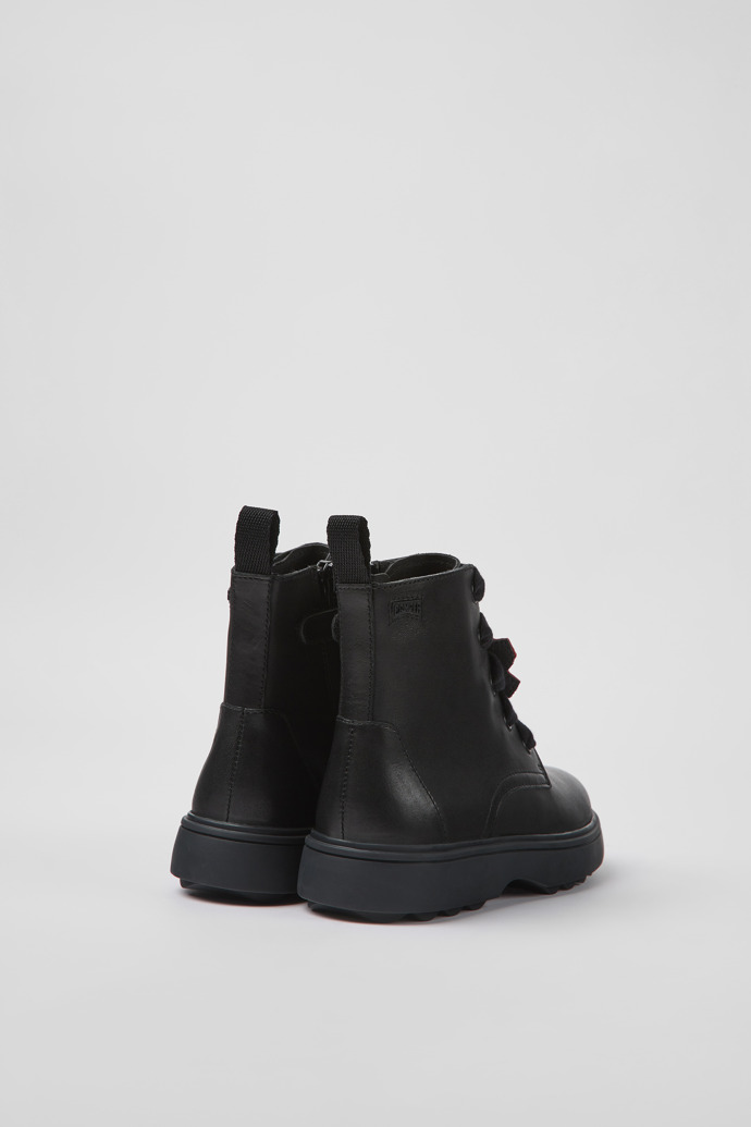Camper Twins - Schwarze Kinderstiefelette aus Leder