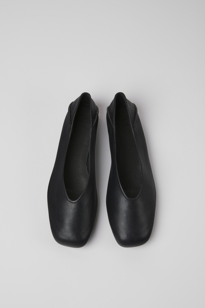 Camper Casi Myra - Schwarzer Lederballerina für Damen.