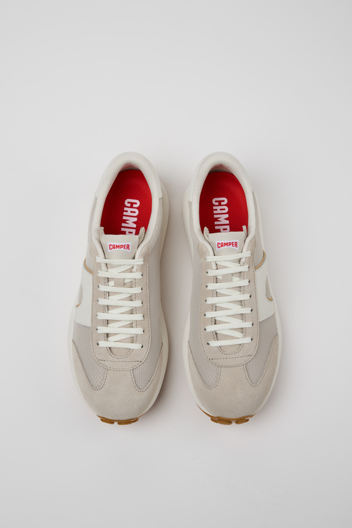 Camper Pelotas Athens - Mehrfarbiger Herrensneaker aus Recycling-PET und Nubukleder.