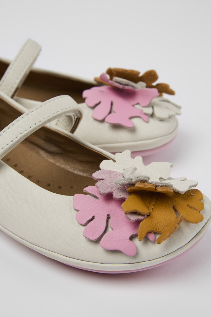 Camper Twins - Weißer Mary Jane-Schuh aus Leder