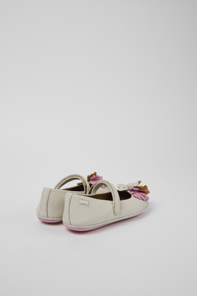 Camper Twins - Weißer Mary Jane-Schuh aus Leder