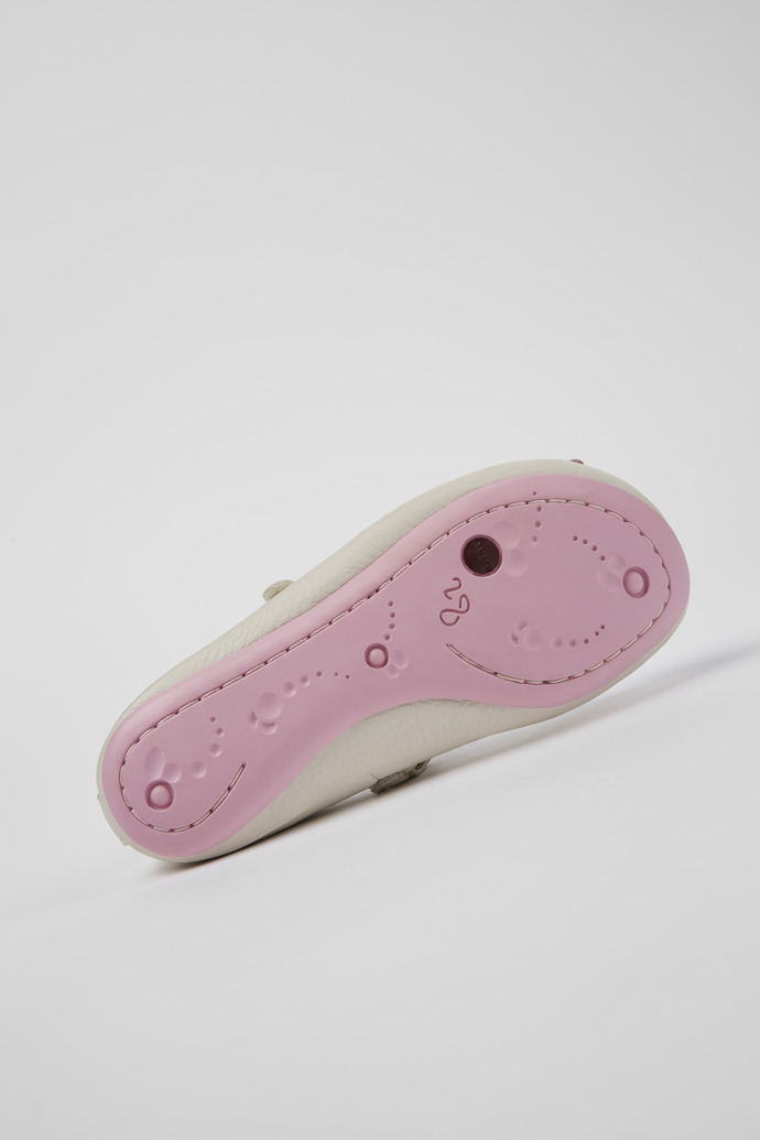 Camper Twins - Weißer Mary Jane-Schuh aus Leder