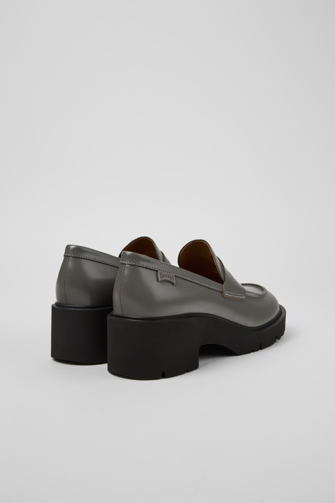 Camper Milah - Grauer Damenloafer aus Leder