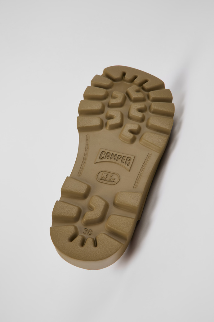 Camper Brutus Sandal - Braune Nubuk-Damensandalenmit Kreuzriemen