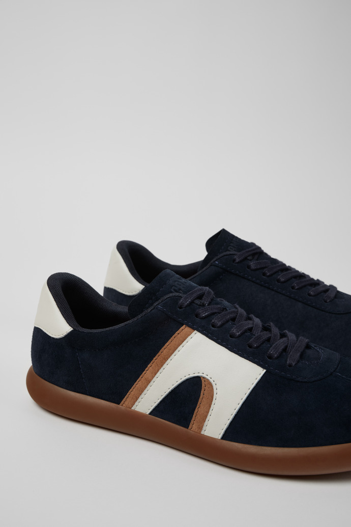 Camper Pelotas Soller - Mehrfarbiger Herrensneaker aus Nubukleder und Leder.
