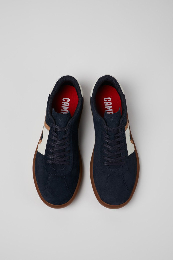Camper Pelotas Soller - Mehrfarbiger Herrensneaker aus Nubukleder und Leder.
