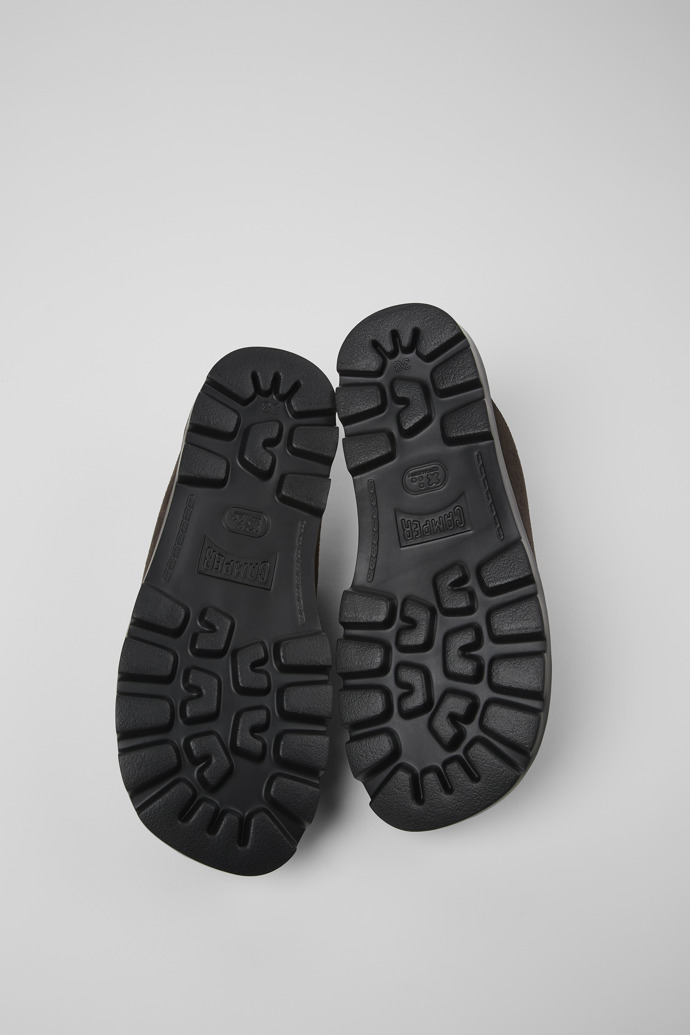Camper Brutus Sandal - Graue Damenclogs aus Nubukleder