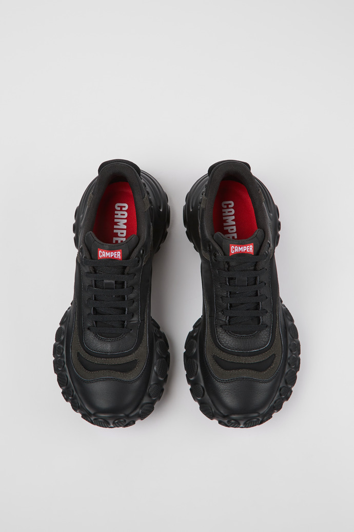 Camper Pelotas Mars - Schwarze Damensneaker aus Textil/Leder