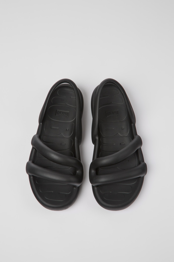 Camper Kobarah Flat Wide - Schwarze Sandalen.