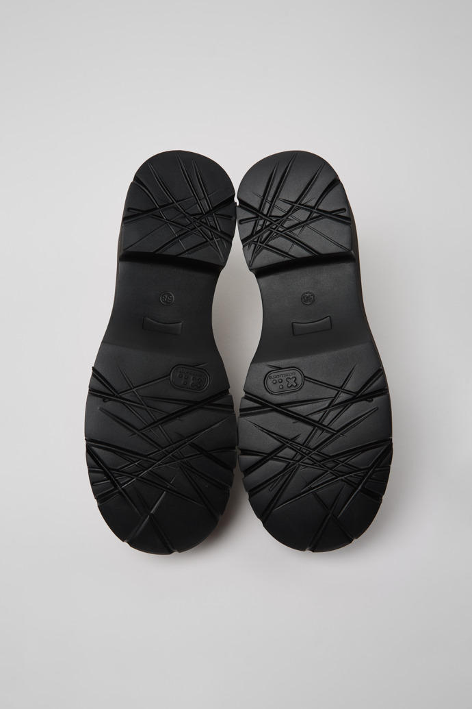 Camper Milah - Grüne Ledermokassins/Ballerinas für Damen.
