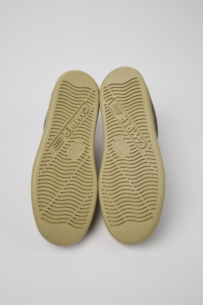 Camper Runner - Grüner Herrensneaker aus Leder.