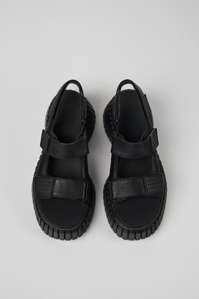 Camper BCN - Schwarze Ledersandale für Damen.