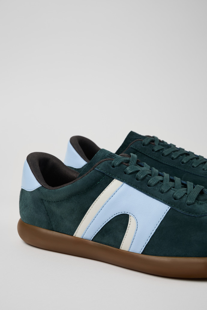 Camper Pelotas Soller - Grüner Herrensneaker aus Nubukleder/Leder