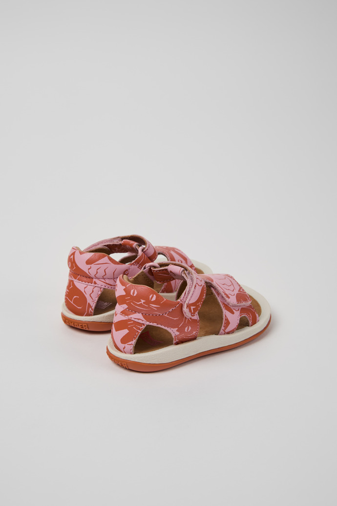 Camper Twins - Mehrfarbige Kindersandalen aus Leder.