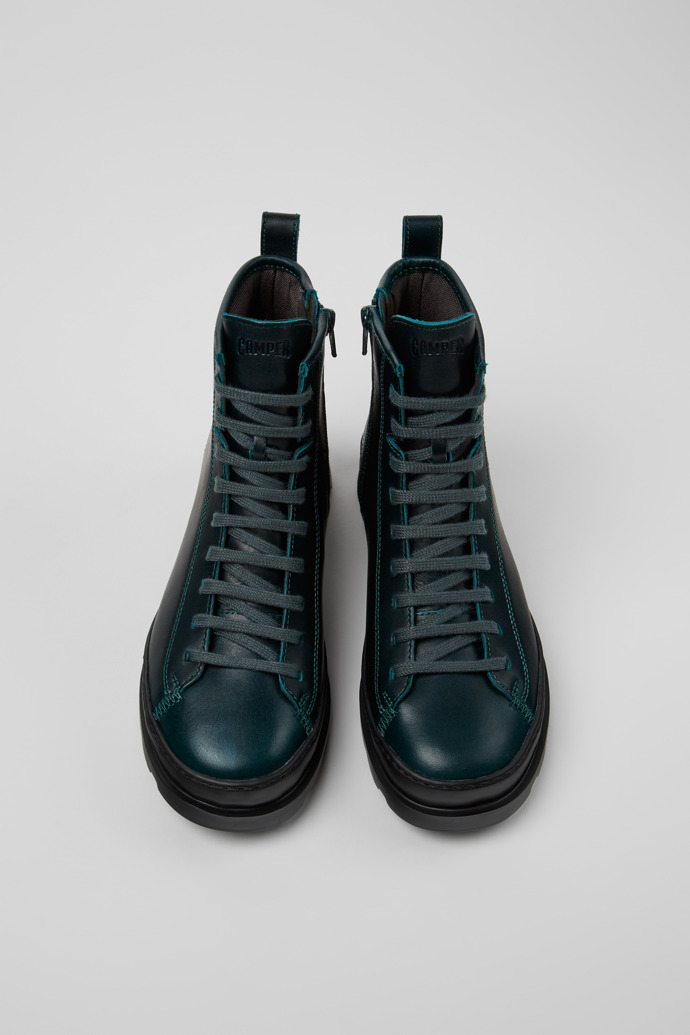 Camper Brutus - Grüner Damenstiefel aus Leder