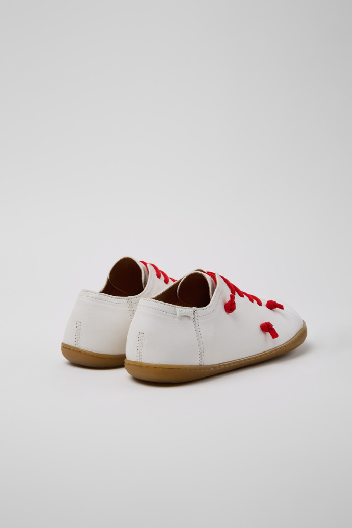 Camper Twins - Weißer Herrenschuh aus pflanzlich gegerbtem Leder.