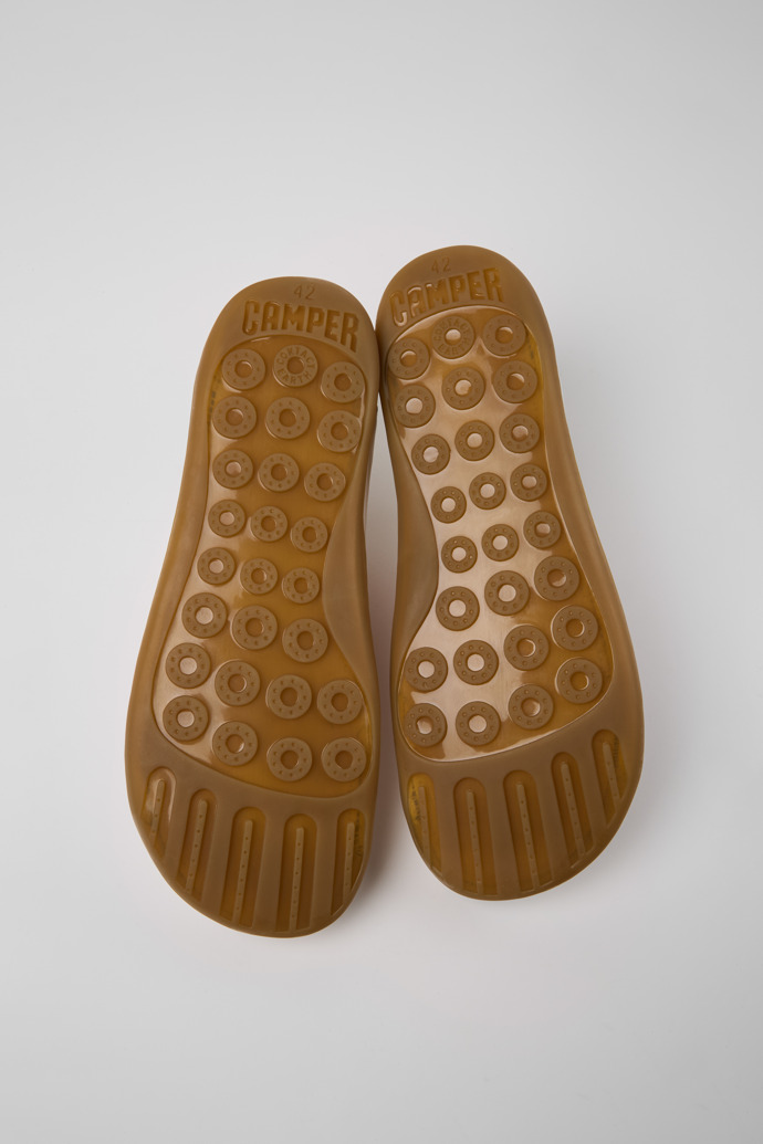 Camper Twins - Weißer Herrenschuh aus pflanzlich gegerbtem Leder.