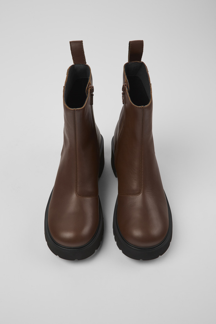 Camper Milah HYDROSHIELD® - Brauner Damenstiefel aus Leder