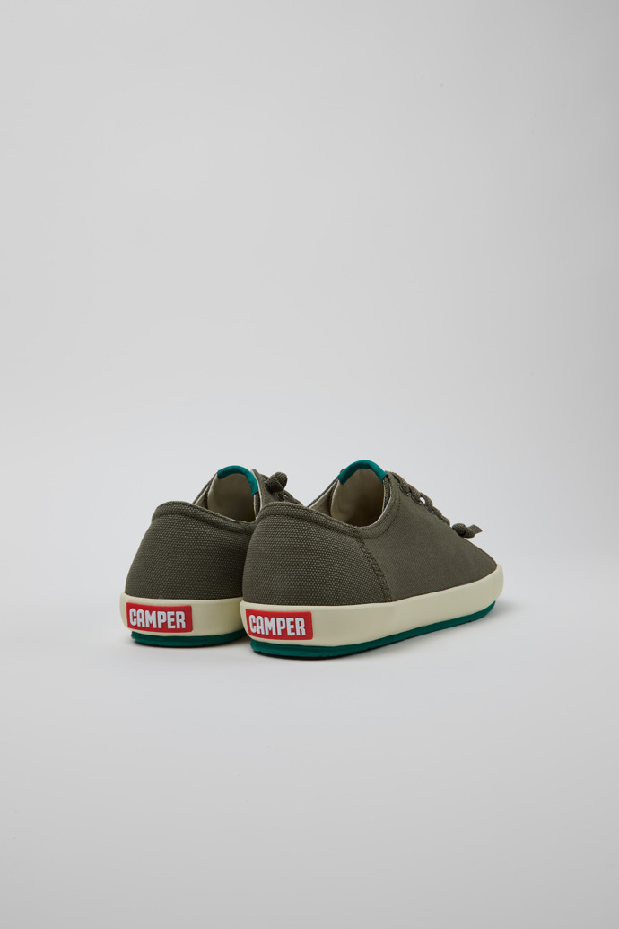Camper Peu Rambla - Grüner Herrensneaker aus recycelter Baumwolle.