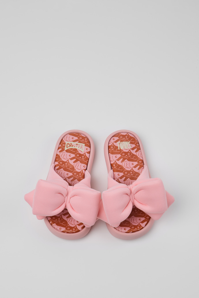 Camper Pelotas Flota - Rosa Kindersandalen aus Recycling-PET.