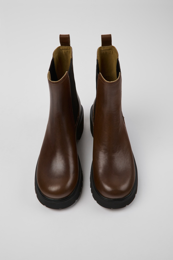 Camper Milah - Brauner Chelseastiefel für Damen aus Leder