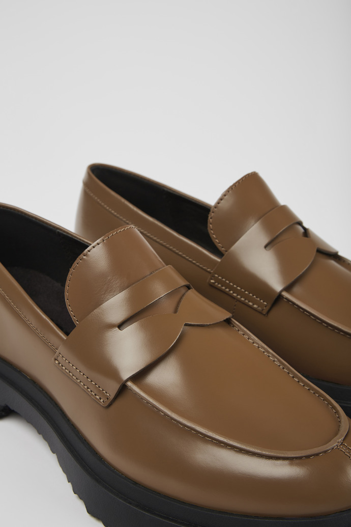 Camper Walden - Brauner Herrenloafer aus Leder