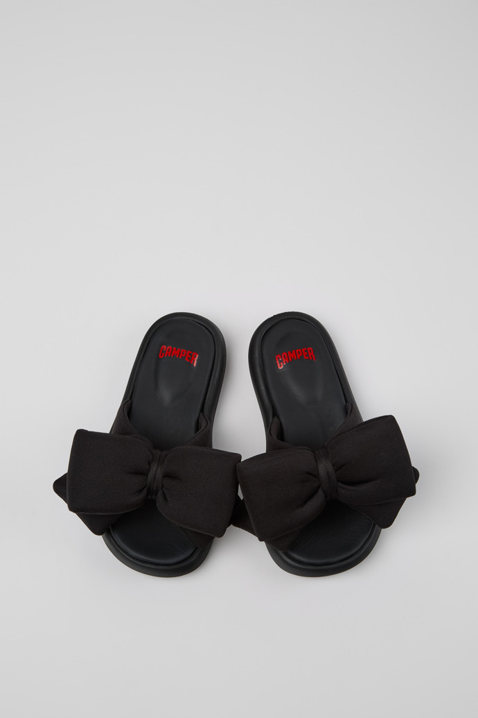 Camper Pelotas Flota - Schwarze Kindersandale aus recyceltem PET.