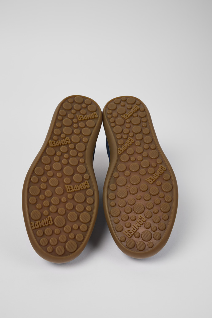 Camper Pelotas Soller - Blauer Herrensneaker aus Nubukleder/Leder