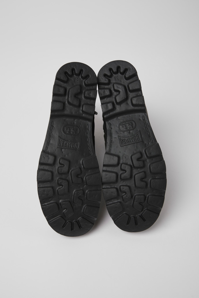 Camper Brutus - Graue Damenstiefelette aus Textil und Nubukleder