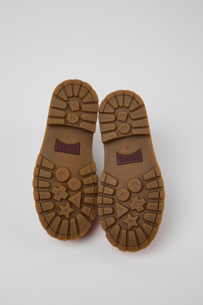 Camper Bobo Choses x Camper - Mehrfarbige Kindermokassins aus Leder und Nubukleder.