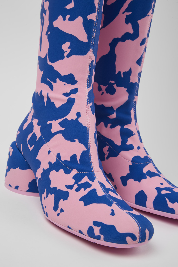 Camper Niki - Mehrfarbige Damenstiefel aus Textil