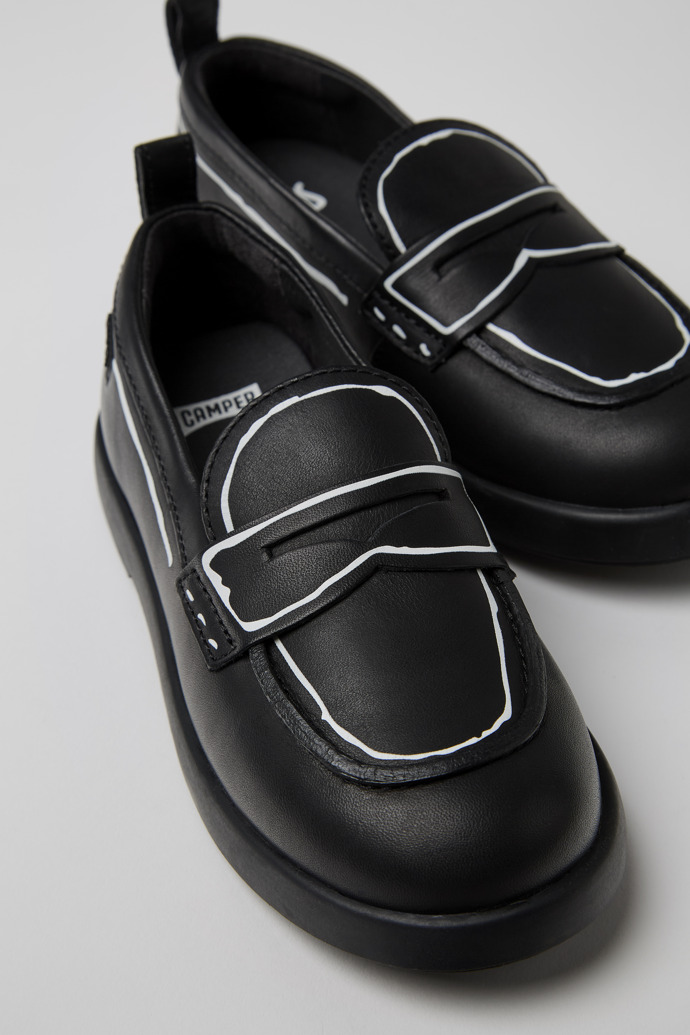 Camper Twins - Schwarzer Kinderschuh aus Leder