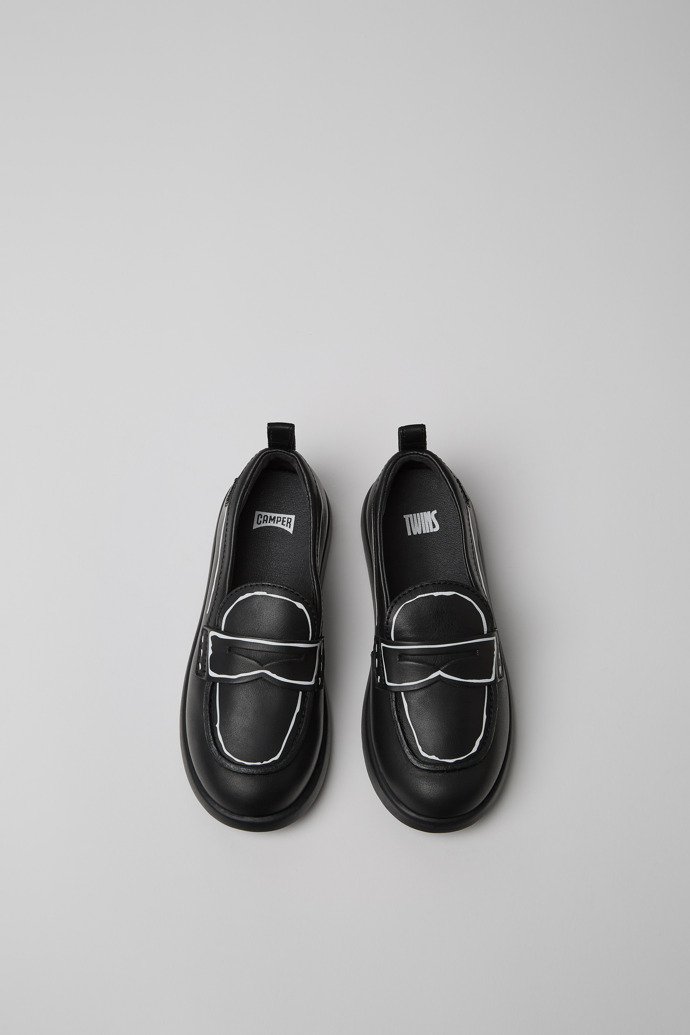 Camper Twins - Schwarzer Kinderschuh aus Leder