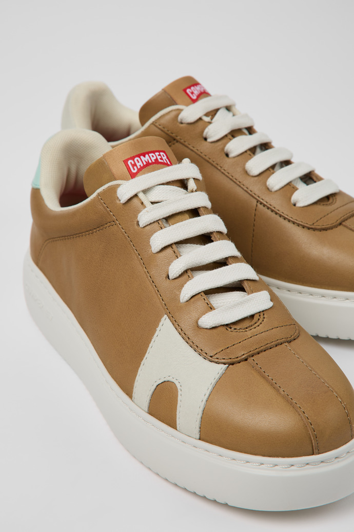 Camper Twins - Braune Ledersneaker für Damen