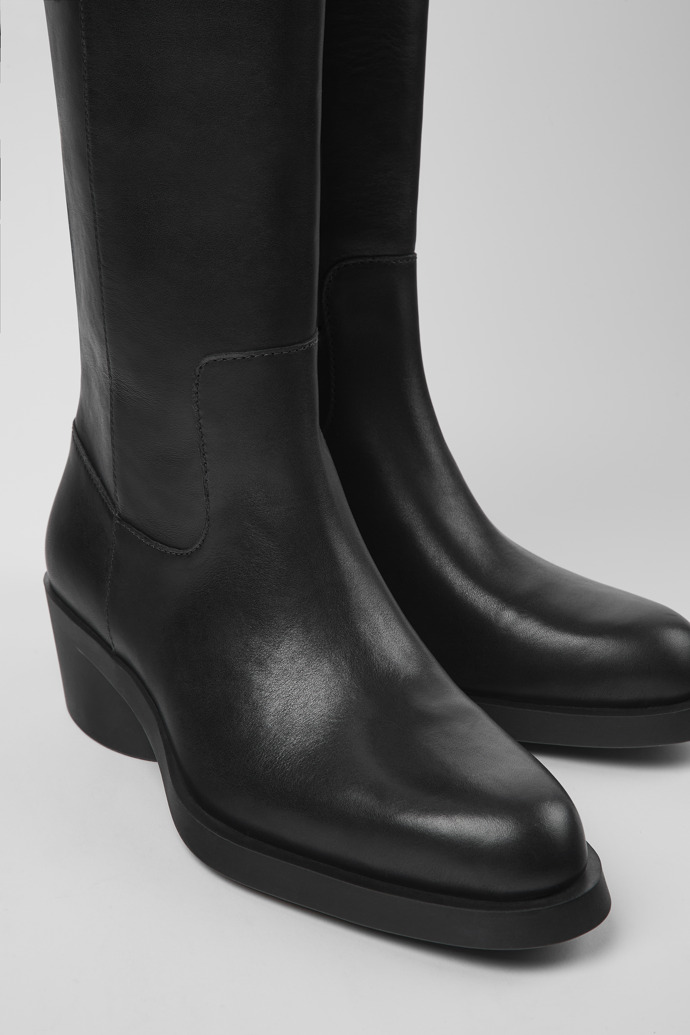 Camper Bonnie - Schwarzer Damenstiefel aus Leder