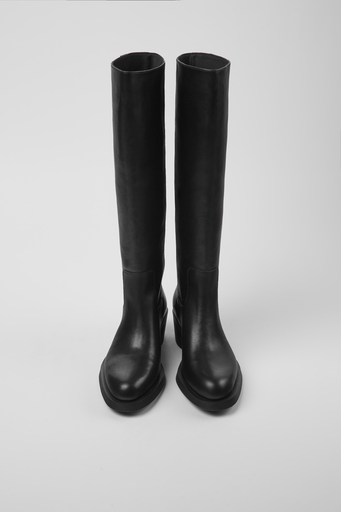 Camper Bonnie - Schwarzer Damenstiefel aus Leder
